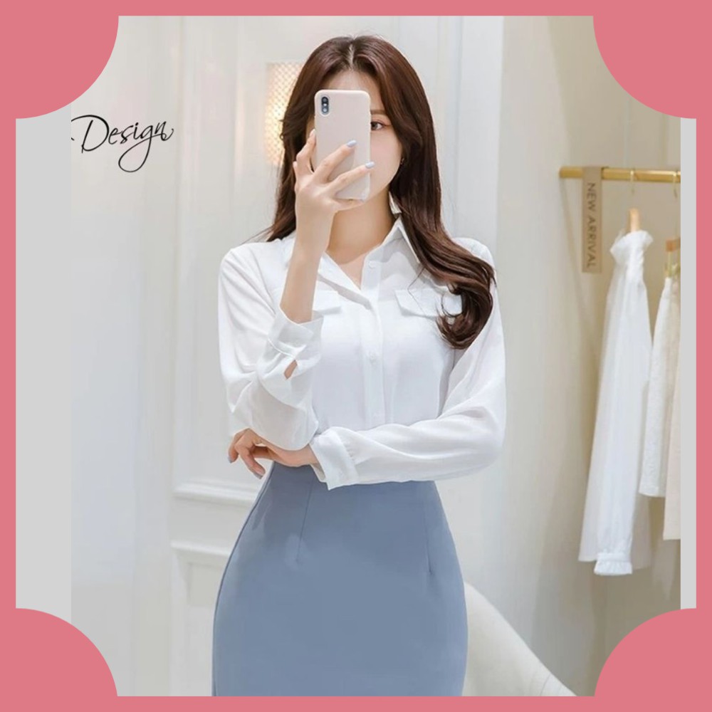 Combo Sơ mi nữ + Chân váy nữ 2Hand Tuyển Mã 530- Khách đặt hàng Livetream