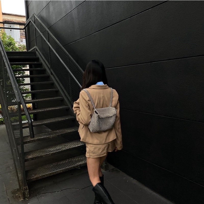 Lily Metalic Backpack | Balo kết hạt metalic phong cách Hàn Quốc siêu hot