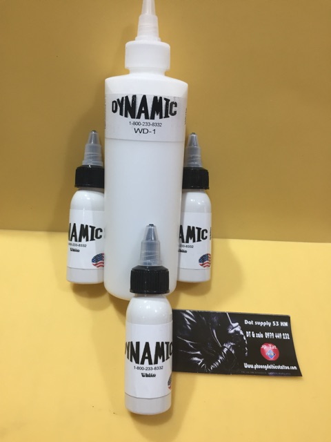Mực xăm hình Dynamic mầu trắng 30ml
