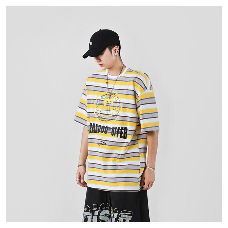 Áo Thun Unisex Tay Lỡ Form Rộng Phông Cách Hàn Quốc Freesize