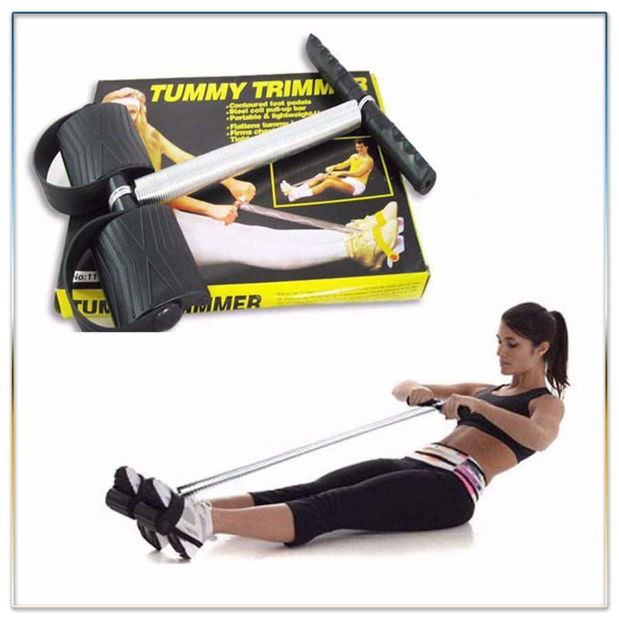 Dây kéo tay lò xo đàn hồi bằng thép, hiệu Tummy Trimmer, dụng cụ tập cơ bụng, tập thể dục thể thao tại nhà