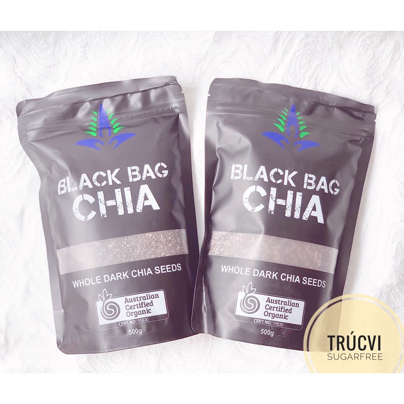 Hạt chia đen (Black bag chia) organic 500gram