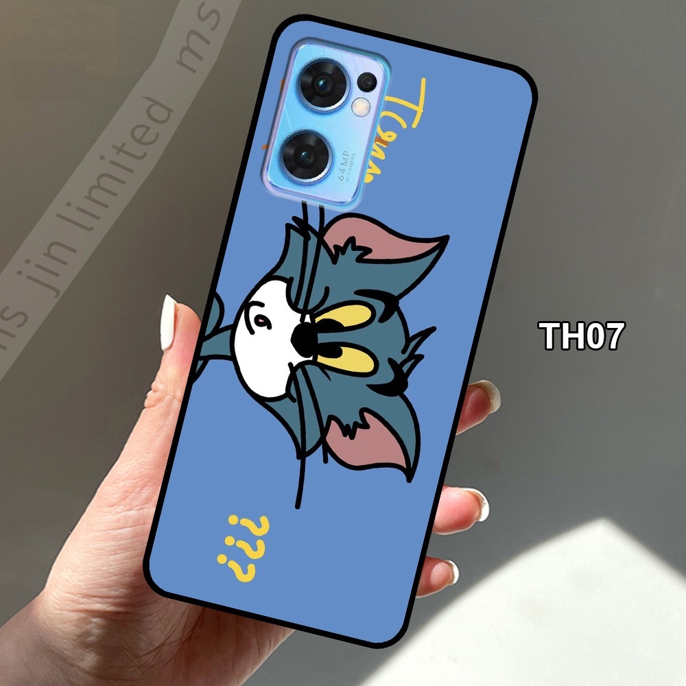 Ốp lưng Oppo Reno 7 5G - Reno 7Z 5G (7z) - Reno 7 - Reno 8Z 5G (8z) pro ép kính chống bể hình dễ thương