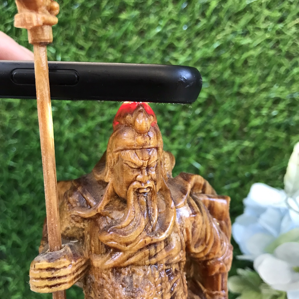 Tượng Quan Công Cao 20cm Gỗ Huyết Long