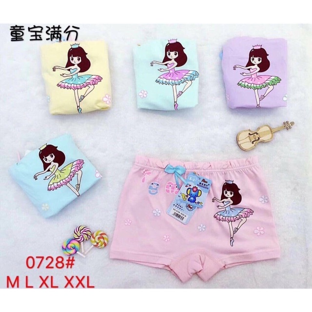 COMBO 5 QUẦN CHÍP ĐÙI COTTON BÉ GÁI