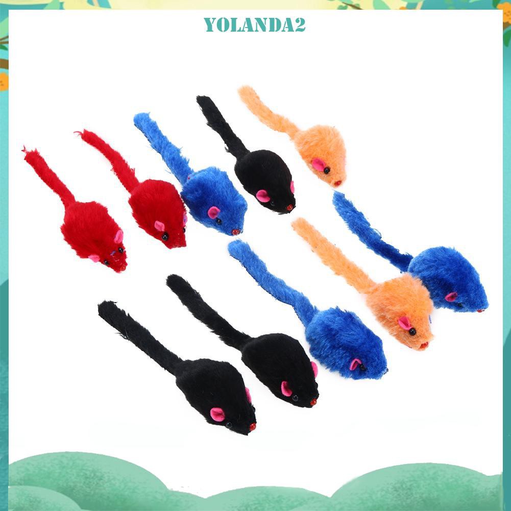 Set 10 Chuột Giả Đồ Chơi Cho Mèo Cưng