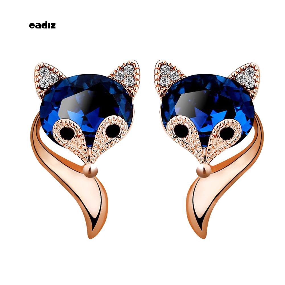 Hoa tai mặt hình cáo hoạt hình đáng yêu