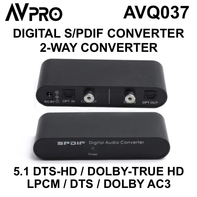 Bộ Chuyển Đổi Avpro Avq037 Spdif 2 Chiều & Đồng Trục & 1 Cáp