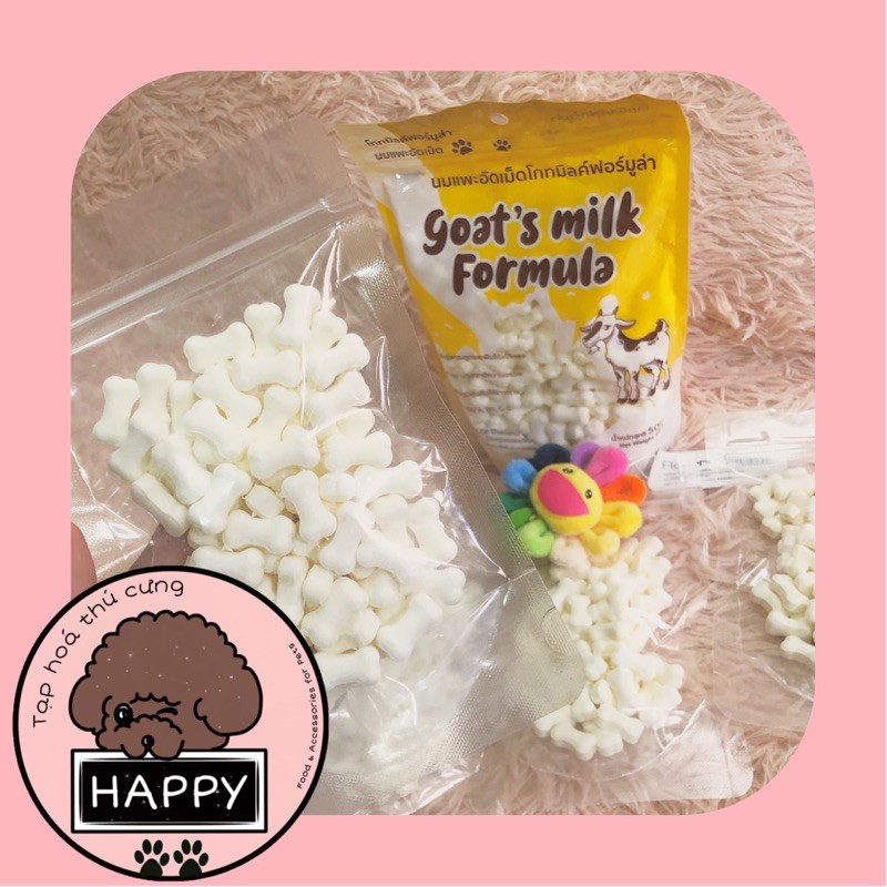 Xương sữa dê Goat's milk Formula - Kẹo sữa dê cho chó mèo [Ảnh thật] [Có sẵn]  - Tạp Hóa Thú Cưng Happy