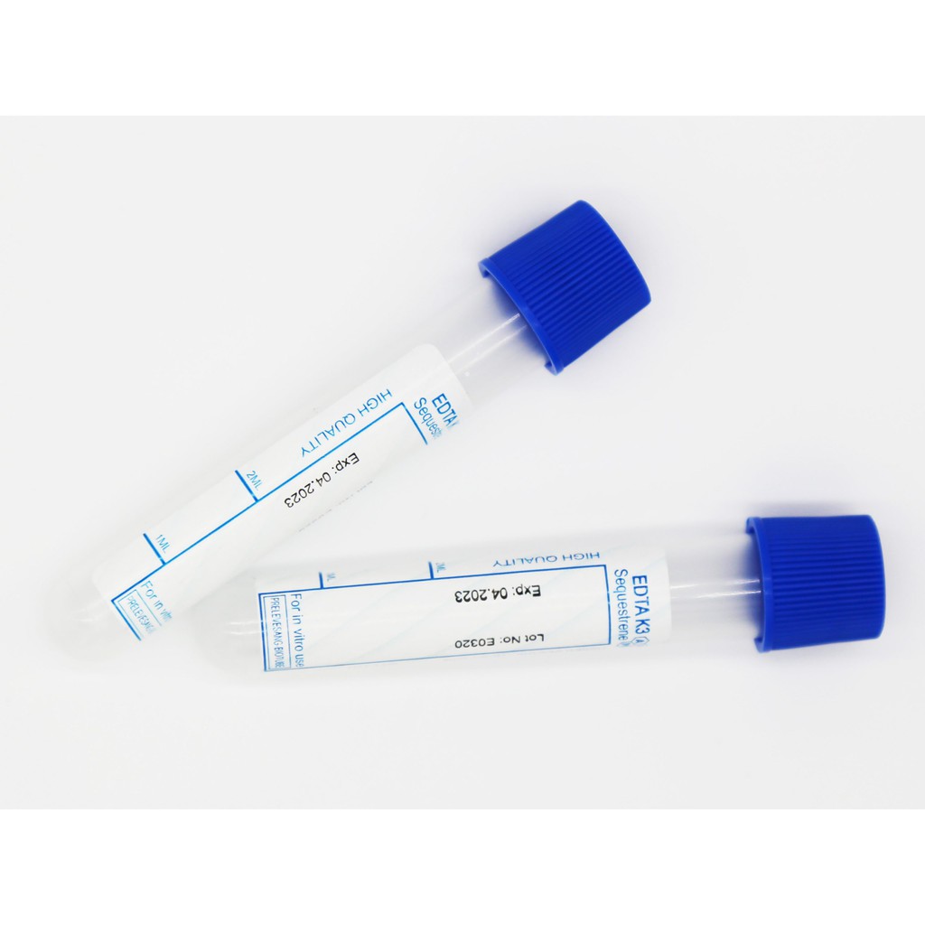 Ống nghiệm Edta 2ml dung trong PRP- 100 ống/lốc- HTM