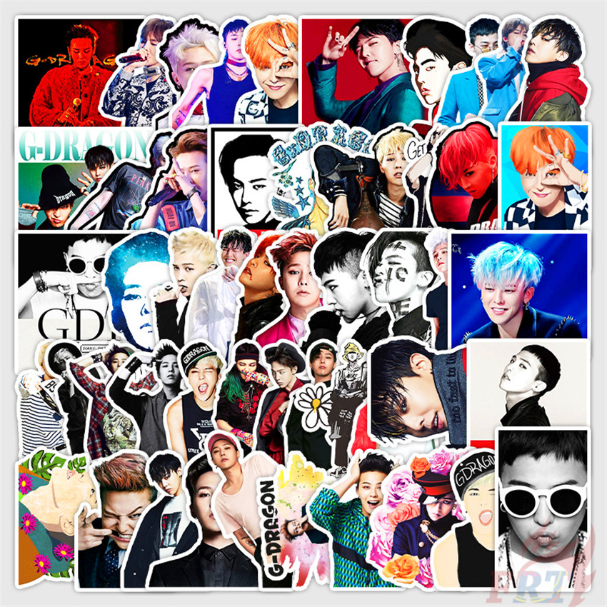 ❉ G-DRAGON - KPOP BIGBANG HipHop Singer Stickers ❉ 50Pcs/Set GD Kwon Ji Yong Waterproof DIY Fashion Decals Doodle Stickers