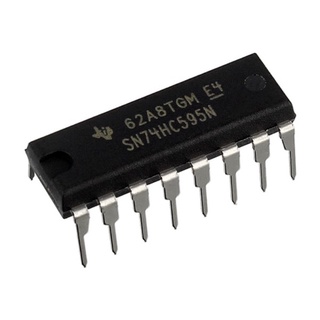 Ic số sn74hc595n / dip-16 / 8-bit shift register / linh kiện điện tử