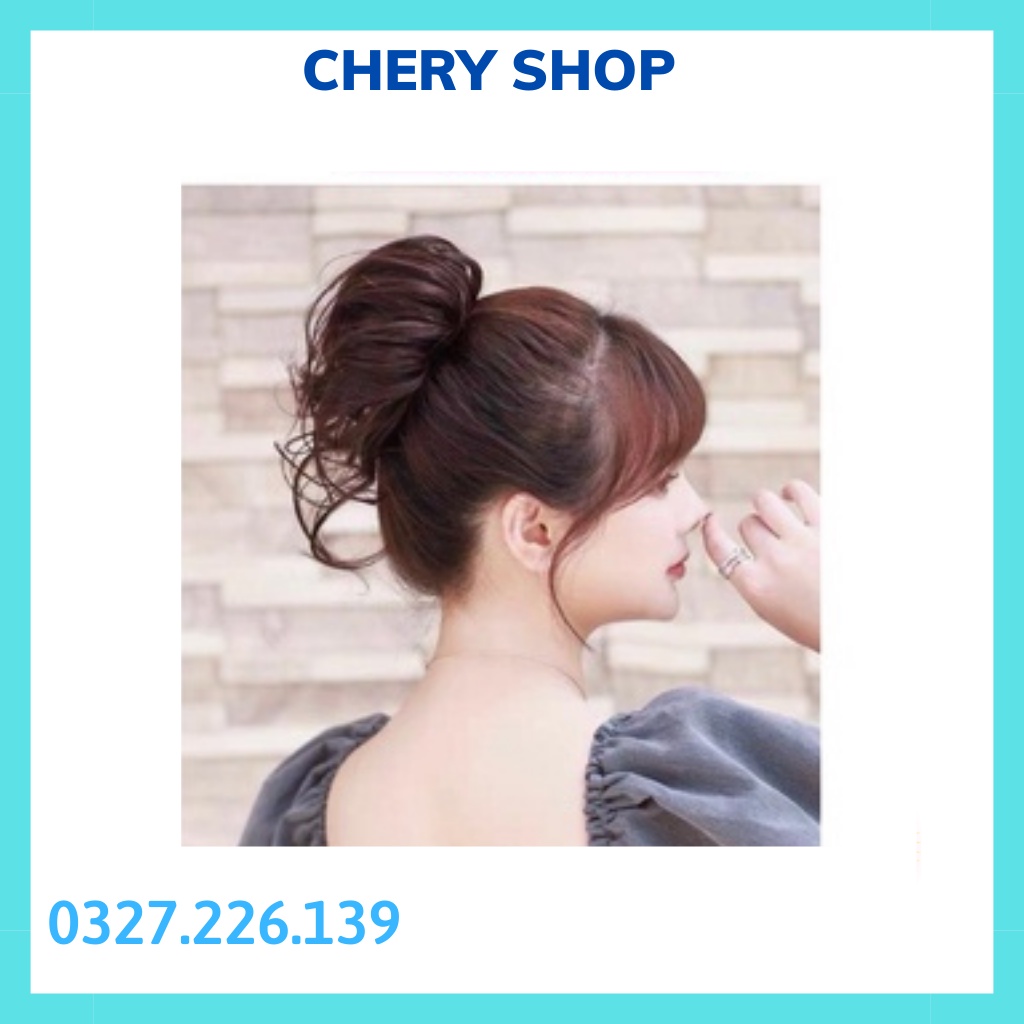 Tóc giả búi cột kiểu bạch tuột xinh xắn cho nàng Chery shop