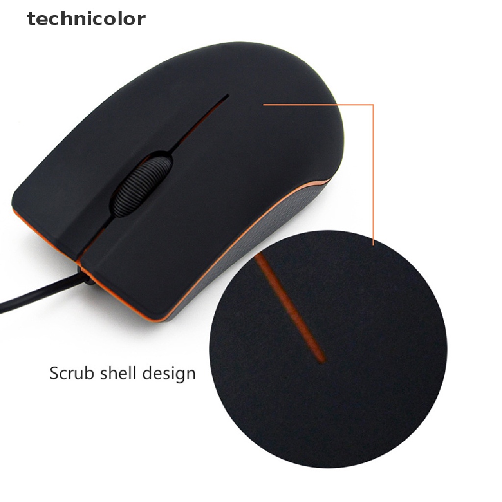 Chuột Gaming technicolor 1200Dpi Dây CắM USB MàU Đen Cho PC / Notebook / Laptop