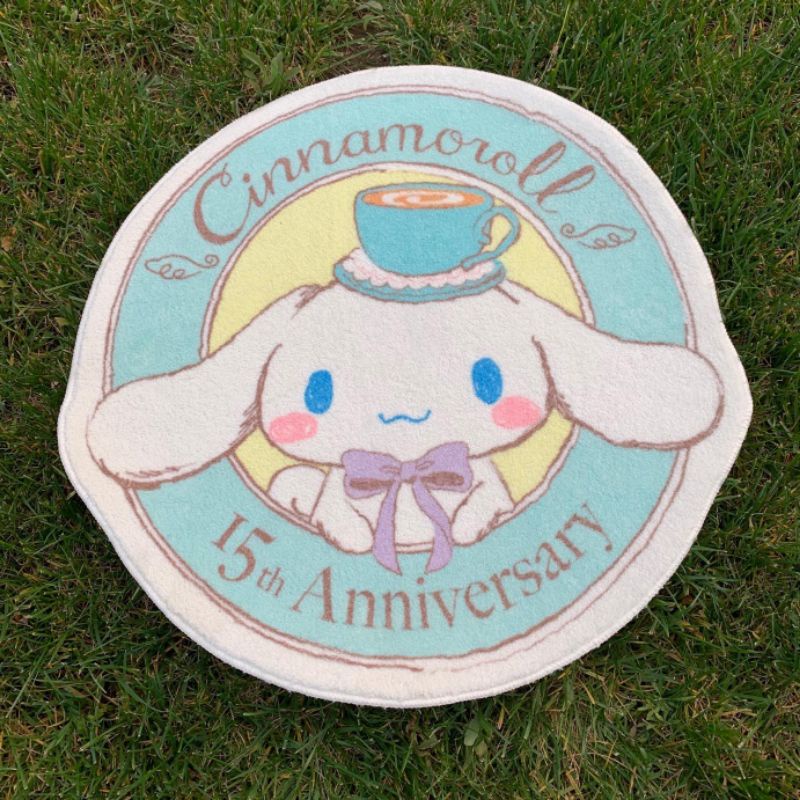 Thảm tròn Cinnamon Roll Sanrio chú chó trắng dễ thương decor trang trí phòng ngủ