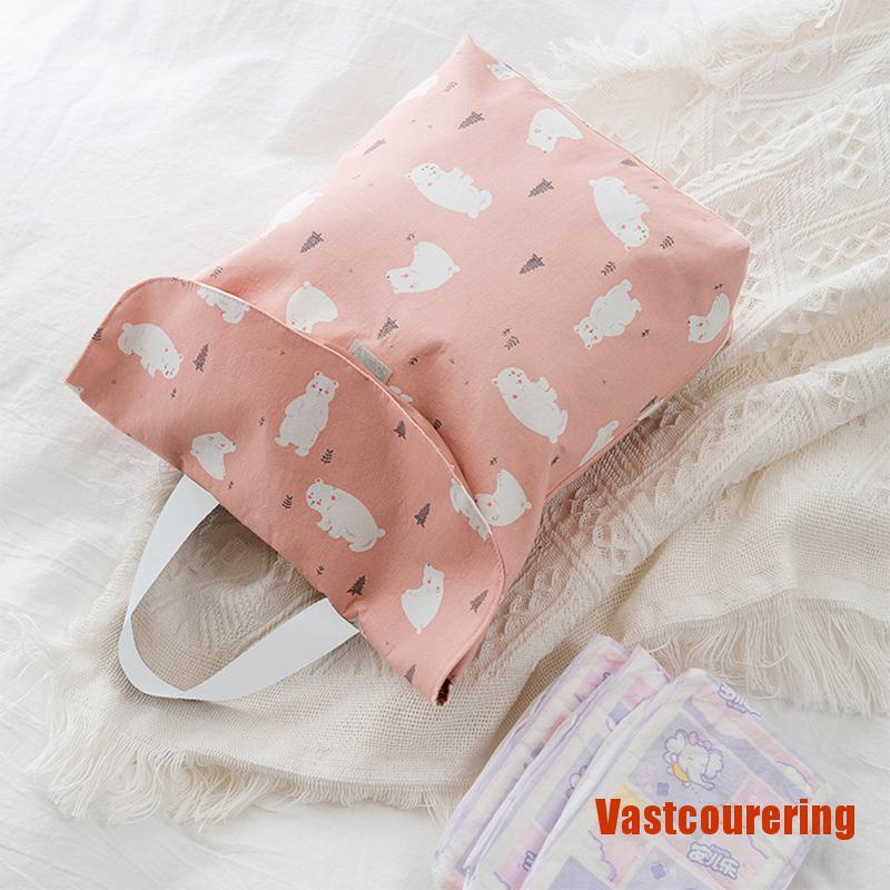 VAing Packages Mini Waterproof Wet Dry Bag for Baby Infant Cloth Diaper Pouch Reu