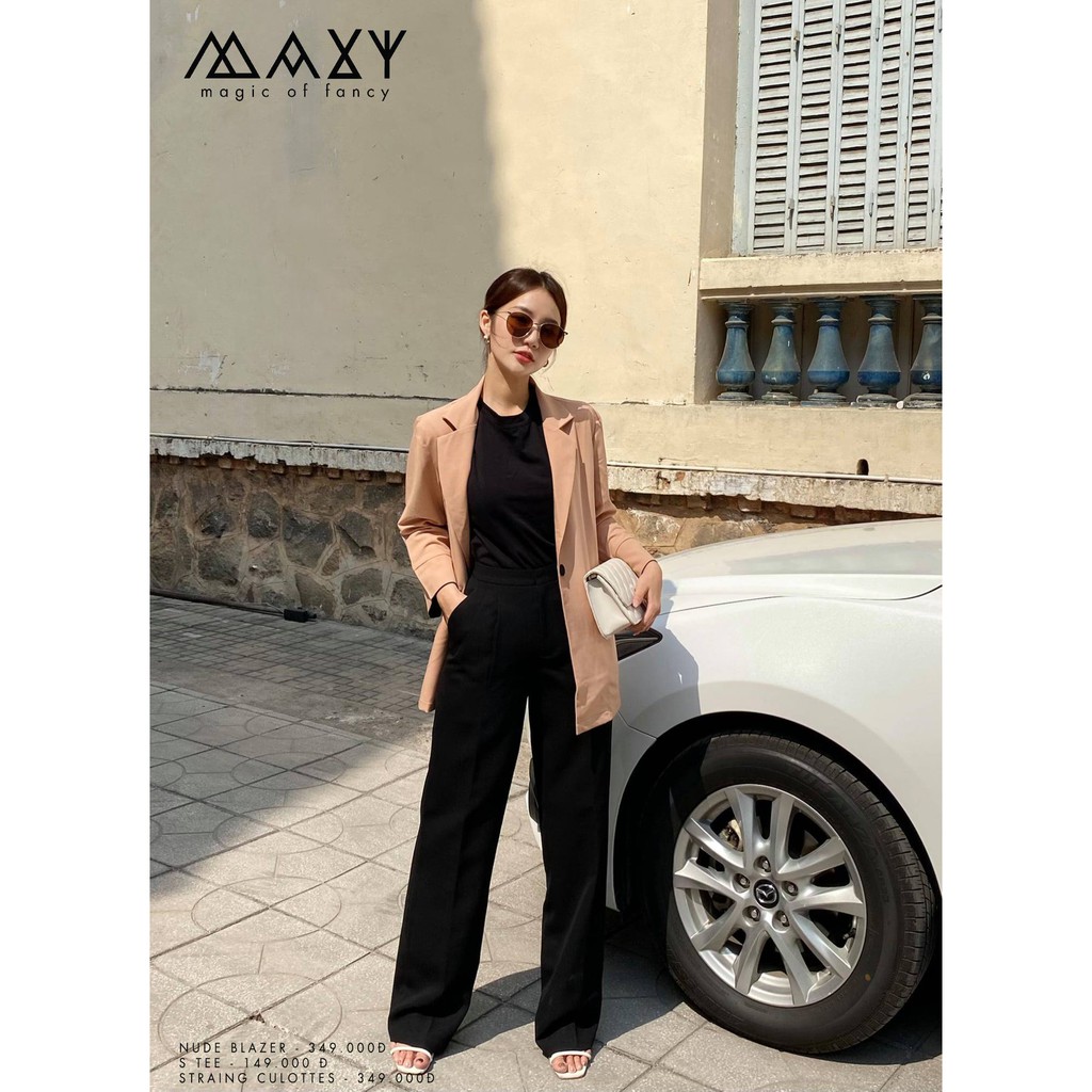 Áo khoác blazer phong cách Hàn Quốc nude blazer Maxy Workshop | BigBuy360 - bigbuy360.vn