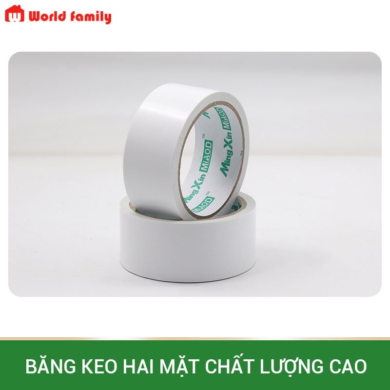 Băng Keo giấy 2 Mặt Nhiều Kích Thước