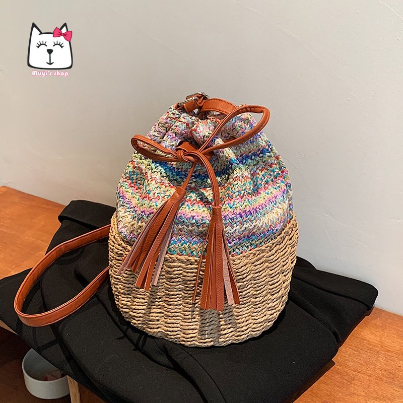 Túi cói Bằng Rơm Thời Trang 2022 Dành Cho Nữ