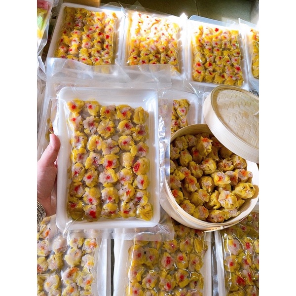 Xíu mại người hoa khay 30 viên 500gr (giao hỏa tốc tphcm)