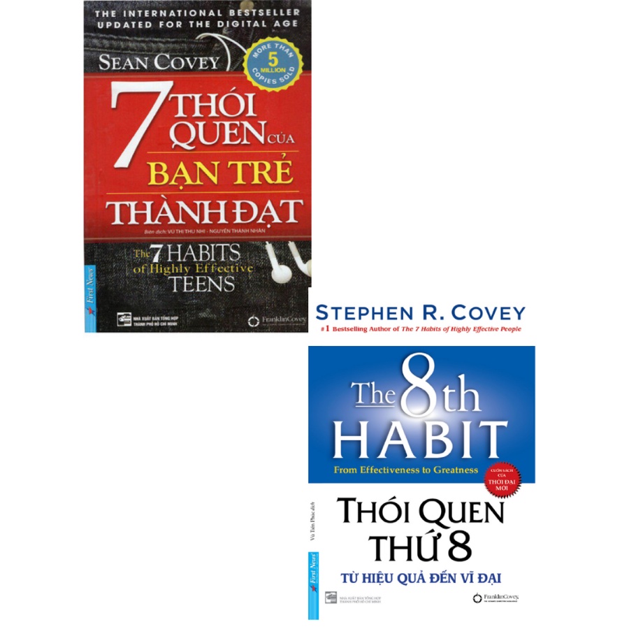 Sách - Combo 7 Thói Quen Của Bạn Trẻ Thành Đạt + Thói Quen Thứ 8 - Từ Hiệu Quả Đến Vĩ Đại (Bộ 2 Cuốn)