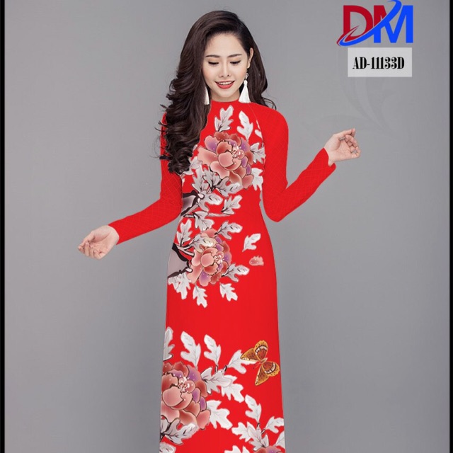 Sale áo Dài lụa 3D