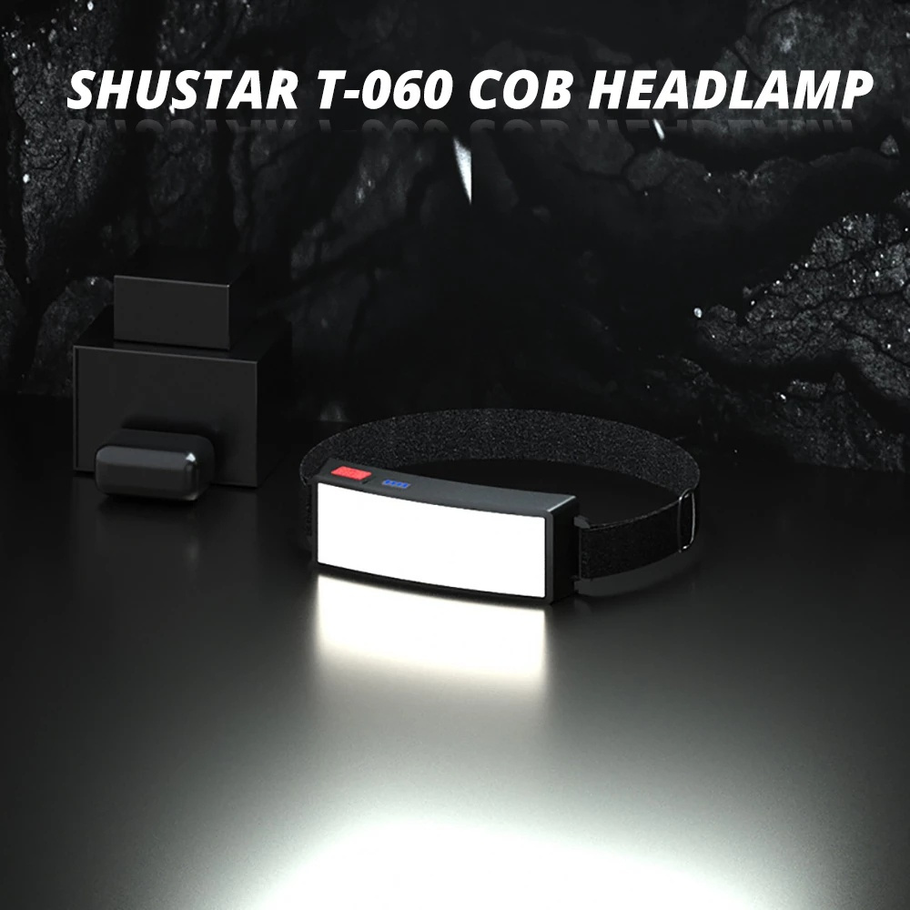 Đèn Led Cob Đeo Trán Mini Siêu Sáng Chống Thấm Nước Có Thể Sạc Lại Tiện Dụng Cho Hoạt Động Ngoài Trời