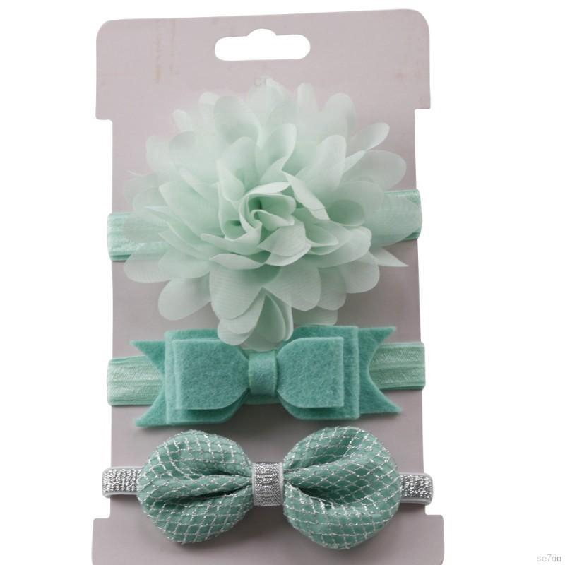 Set 3 băng đô nơ / hoa xinh xắn cho bé
