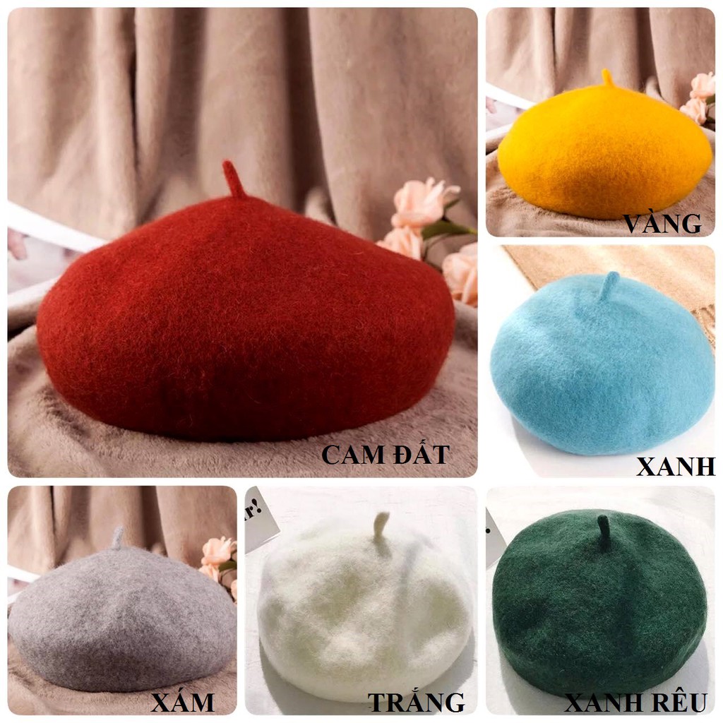 Mũ nồi nón nồi beret có dây rút