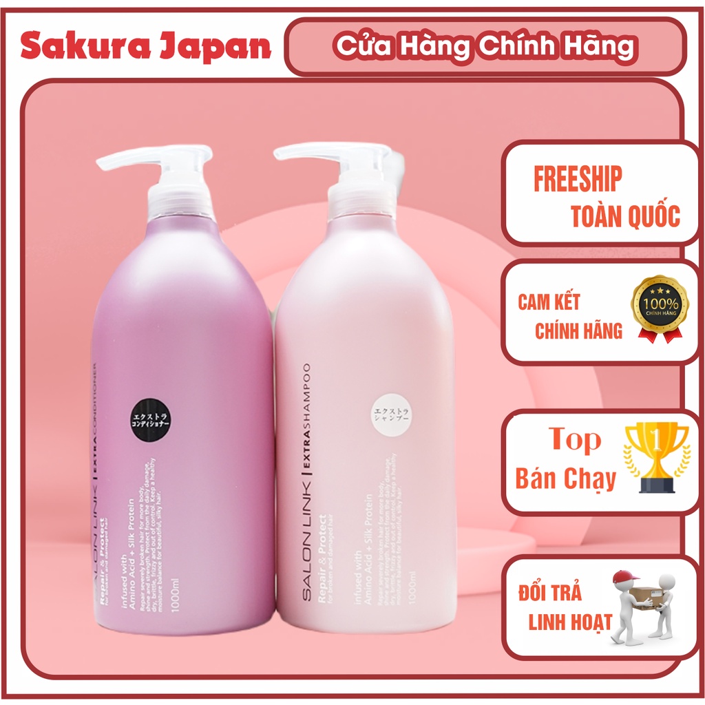 Dầu Gội - Xả Salonlink 1000ml Nhật Bản