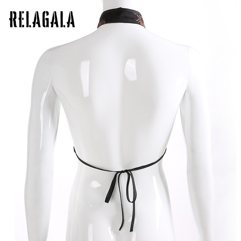 Áo yếm hở lưng thêu hình rồng kiểu Trung Hoa quyến rũ cho nữ