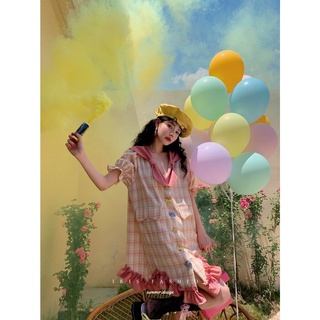 【Sản phẩm có sẵn Original】 IRIS FASHION ID9955 colorful candy Dress Đầm nữ thời trang