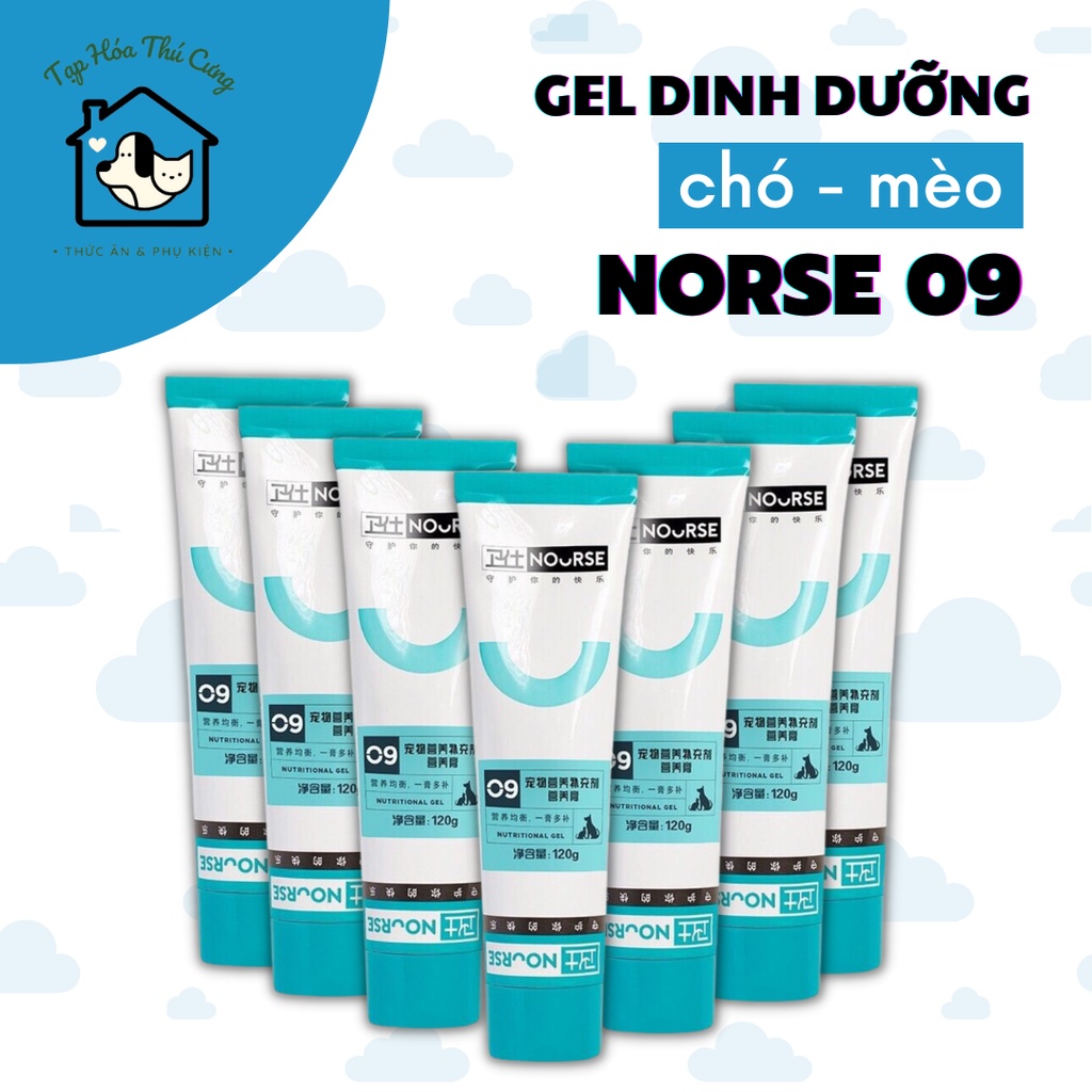 NOURSE 09 gel dinh dưỡng bổ sung vitamin kích thích ăn ngon cho chó mèo