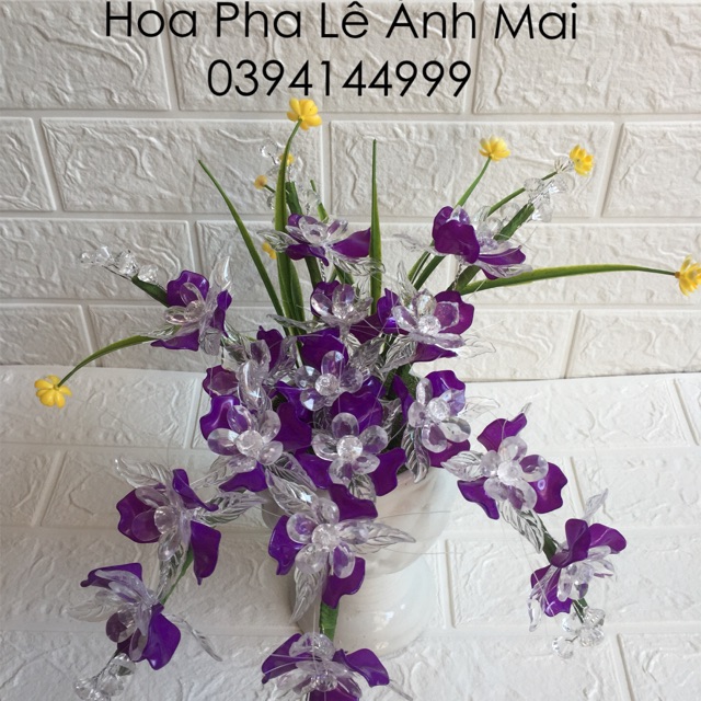 Hoa Đá Pha Lê - Thành Phẩm để bàn