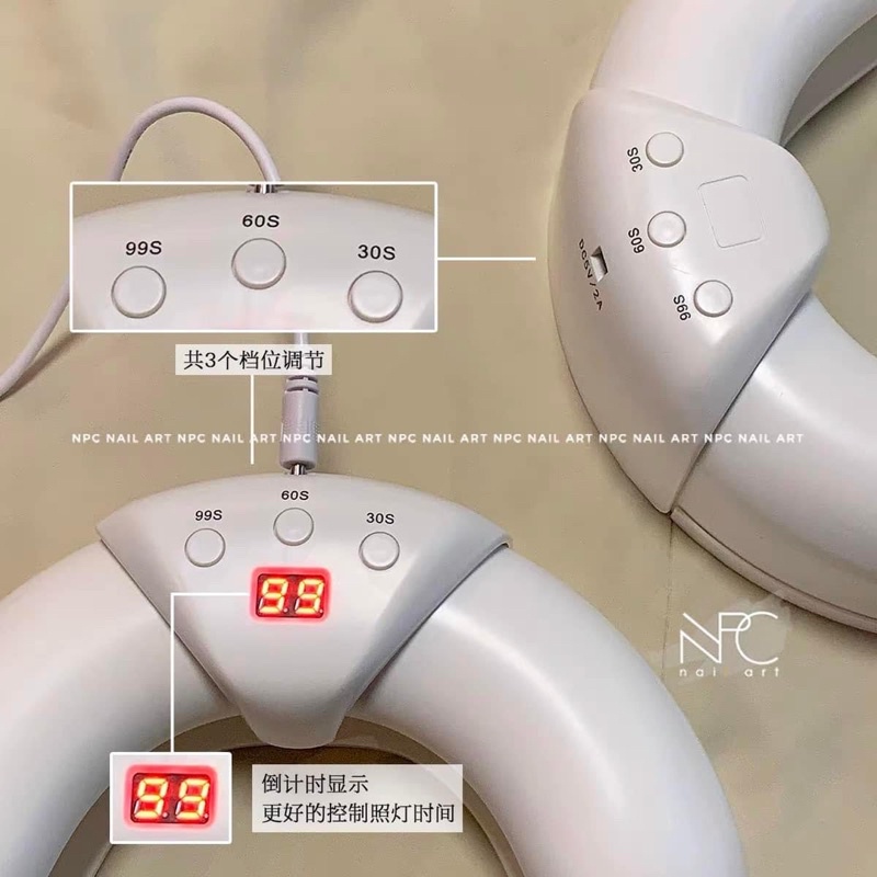 Máy hơ gel cảm ứng UV chống đen tay