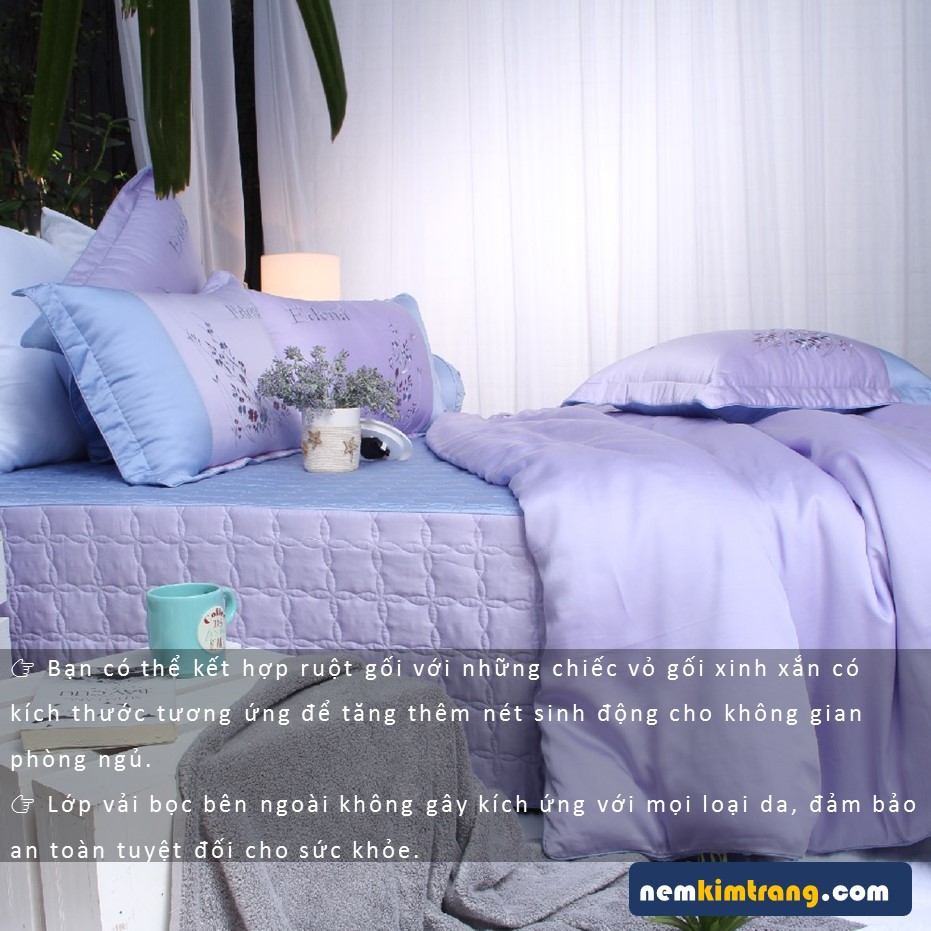 Bộ Ga  Nệm Tencel Edena Mẫu 738 - CHÍNH HÃNG, CAO CẤP