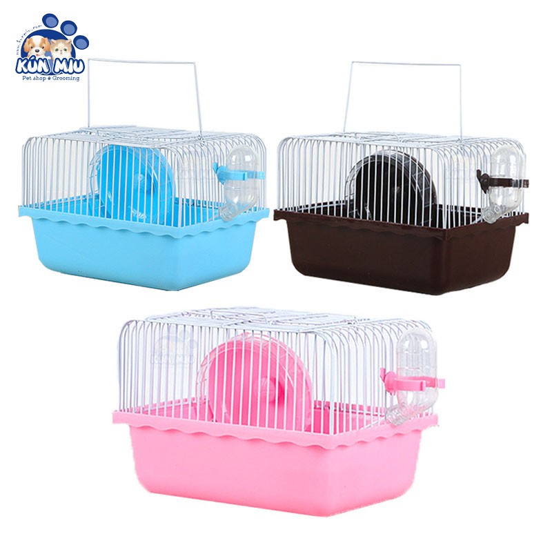 Lồng cho chuột hamster kèm phụ kiện- sz nhỏ 23x14x17cm