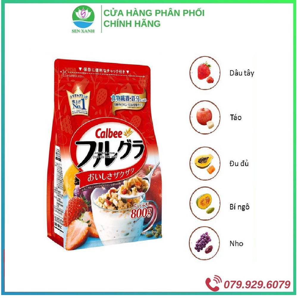 [SenXanh Emart] Ngũ Cốc CALBEE Nhật Bản - 750G