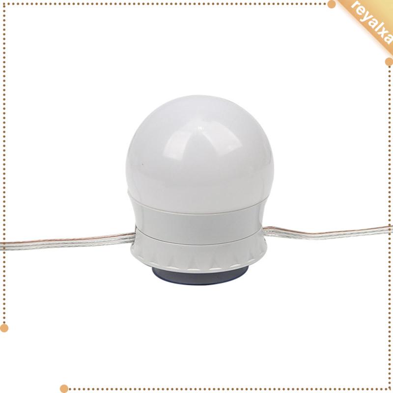 Đèn LED 10 Bóng Gắn Gương Trang Điểm Có Cốc Hút Sử Dụng Pin Để Bàn Trang Điểm