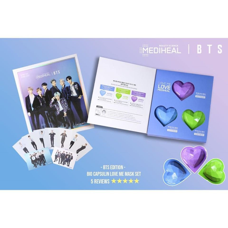 Mặt Nạ MEDIHEAL BTS phiên bản toàn cầu (MEDIHEAL LOVE ME CAPSULIN MASK GLOBAL EDITION