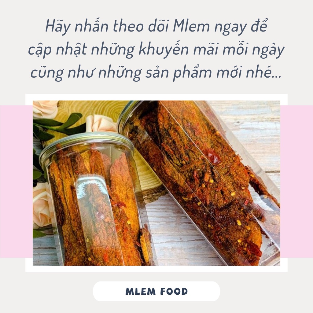 Khô bò miếng Hồng Ngự 250gr Mlem Food, Bò khô cay miếng to - Đồ ăn vặt Hà Nội | BigBuy360 - bigbuy360.vn