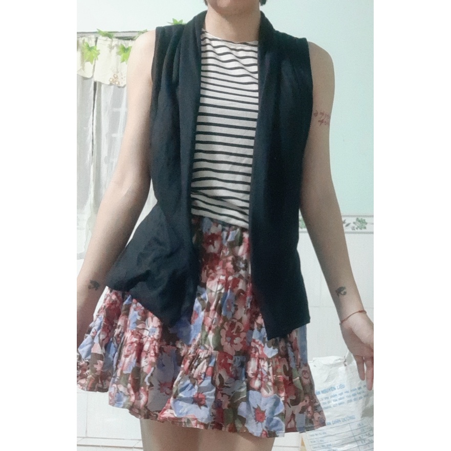 Áo khoác thun ghi lê sát nách 2hand