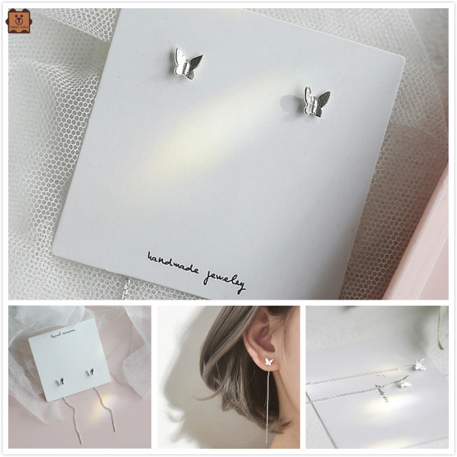 Hoa tai dáng dài hình bướm phong cách Hàn Quốc thanh lịch