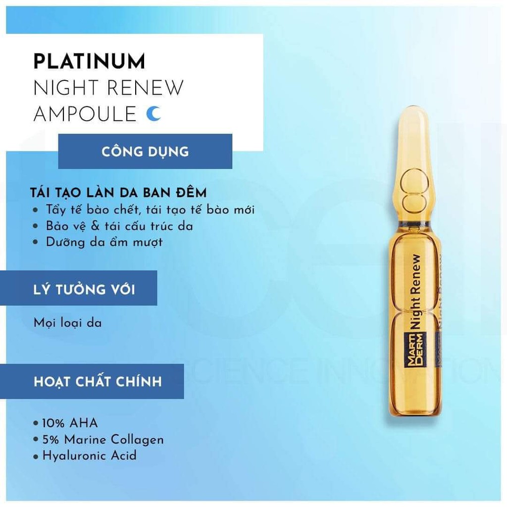 [CHUẨN AUTH] Ampoule MartiDerm(DSP Bright,Photo Age,Black Diamond,Hydra Plus,Liposome,Night Renew,Originals Flash)