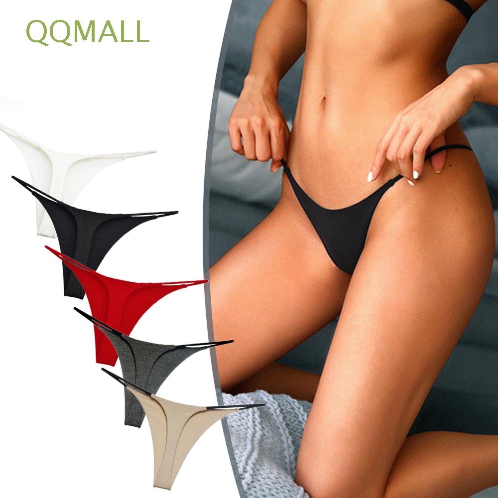 Quần lót chữ T bằng sợi polyester trơn màu