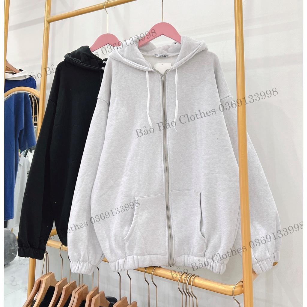 Áo Khoác Nỉ Nam Nữ Trơn Form Rộng Mũ RộngVải Dày Mịn Thoáng Mát Thiết Kế Thời Trang Kiểu Dáng Năng Động