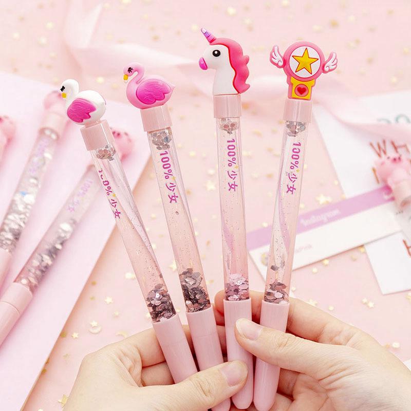 Bút Kim Tuyến Nước Màu Hồng Dễ Thương