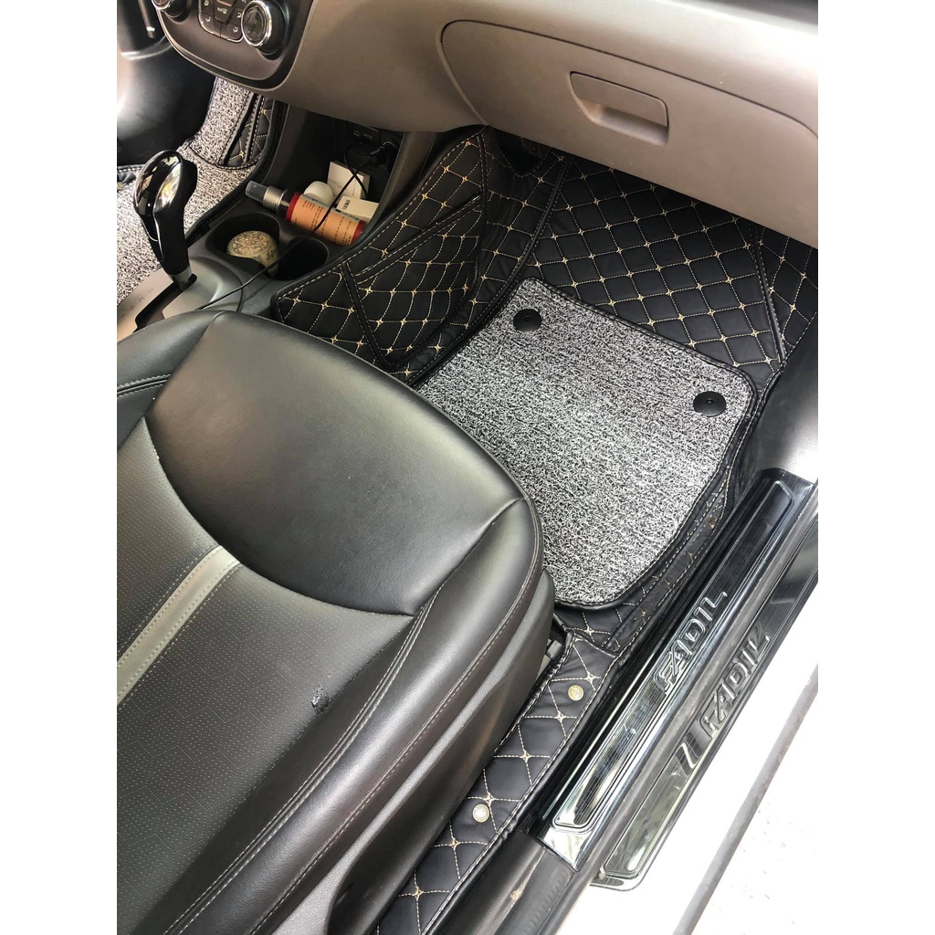 Thảm lót sàn ô tô 5d, 6d Nano 2 chỉ Vinfast Fadil 2019-2022 kháng khuẩn, khử mùi, phủ kín sàn xe bảo hành 3