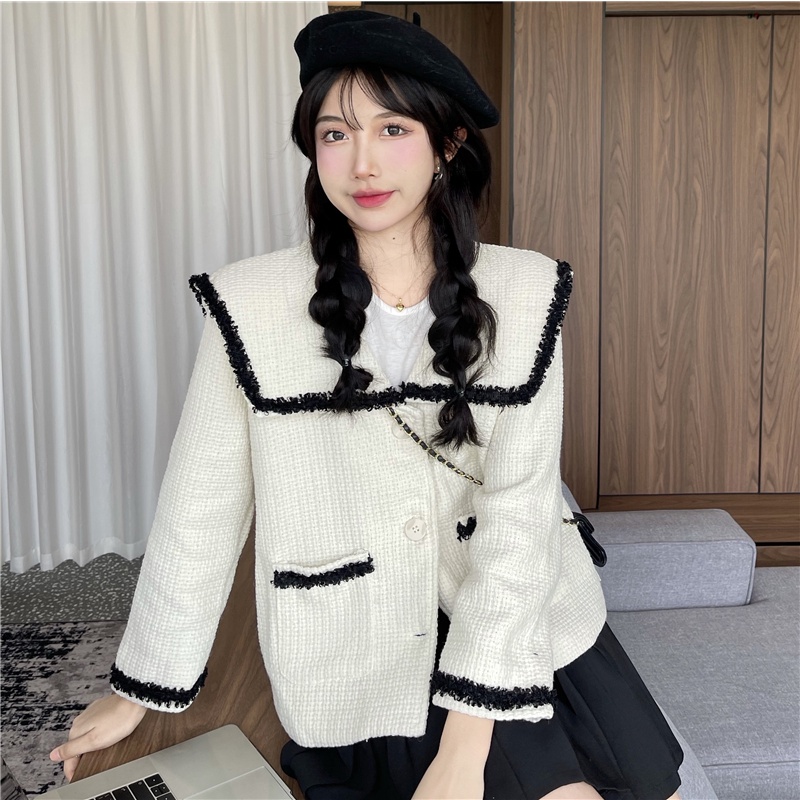 Áo Dạ Tweed Phong Cách Tiểu Thư Siêu Xinh Hàng Cao Cấp _Hàng ORDER