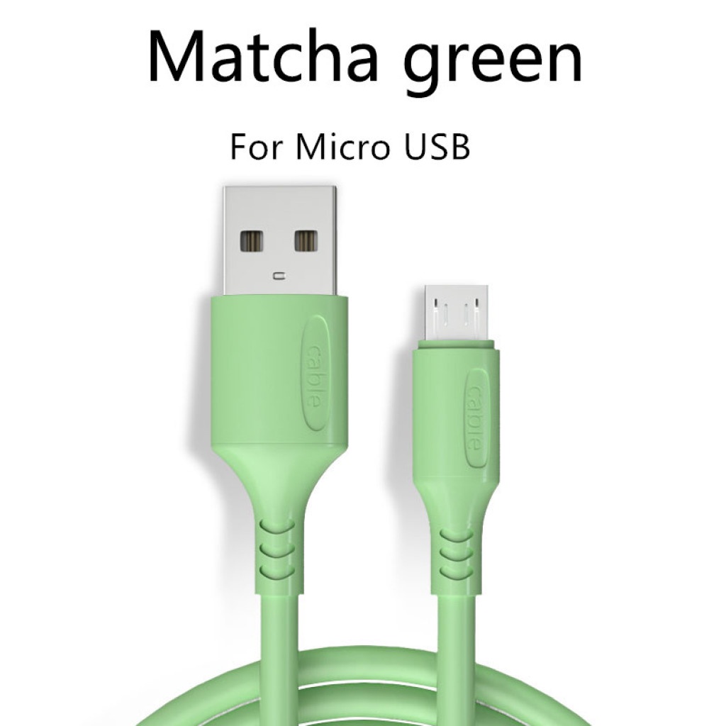Dây Cáp Sạc Đồng Bộ Dữ Liệu Micro USB Bằng Silicone Dài 1.2m Cho Điện Thoại Android